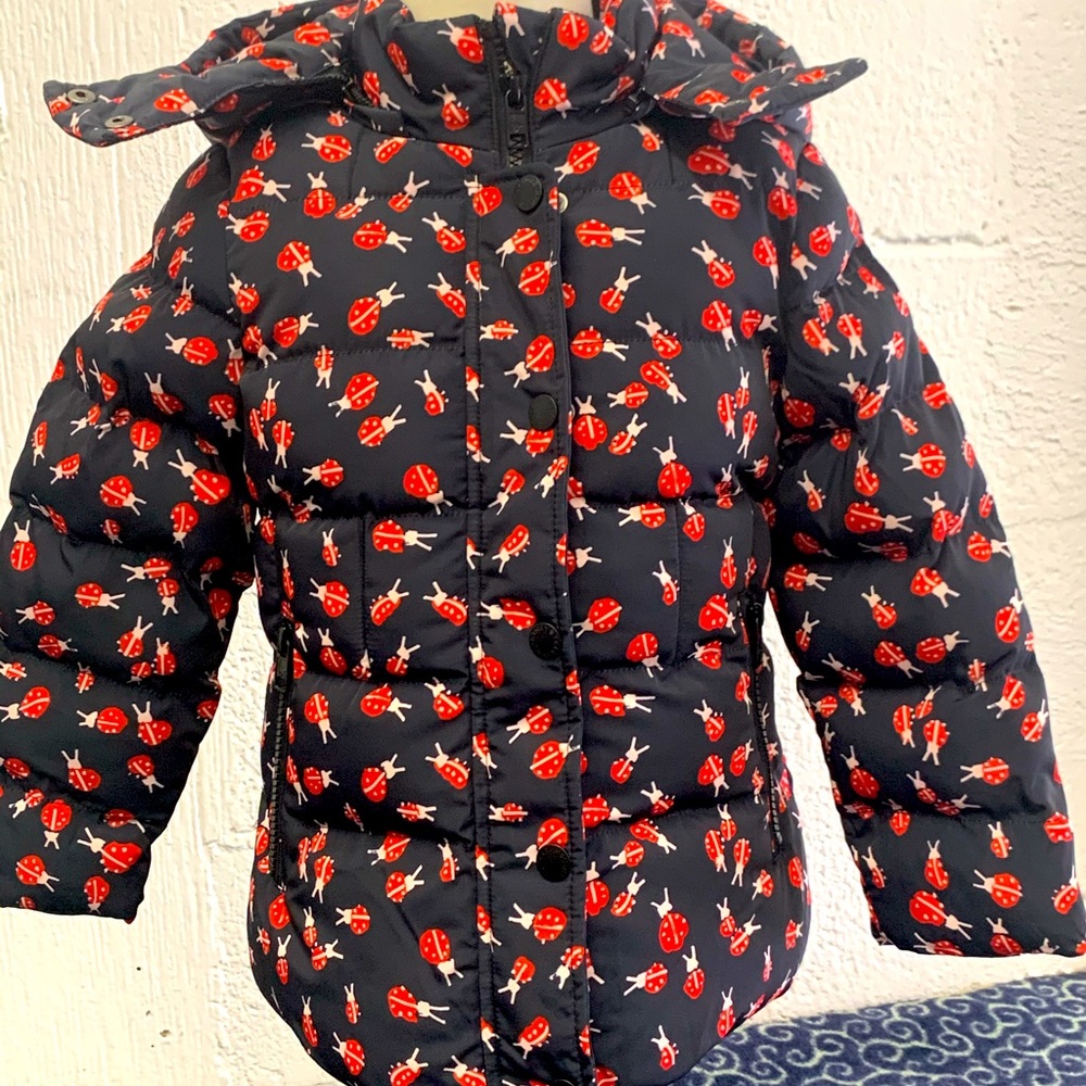 Stella McCartney Puffer Jacket with Ladybugs - Picture 2 of 6
